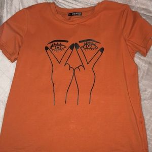 Orange Graphic Tee